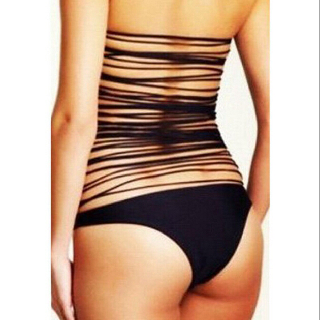 F4365Womens Strings Back Monokini Bathing Suit